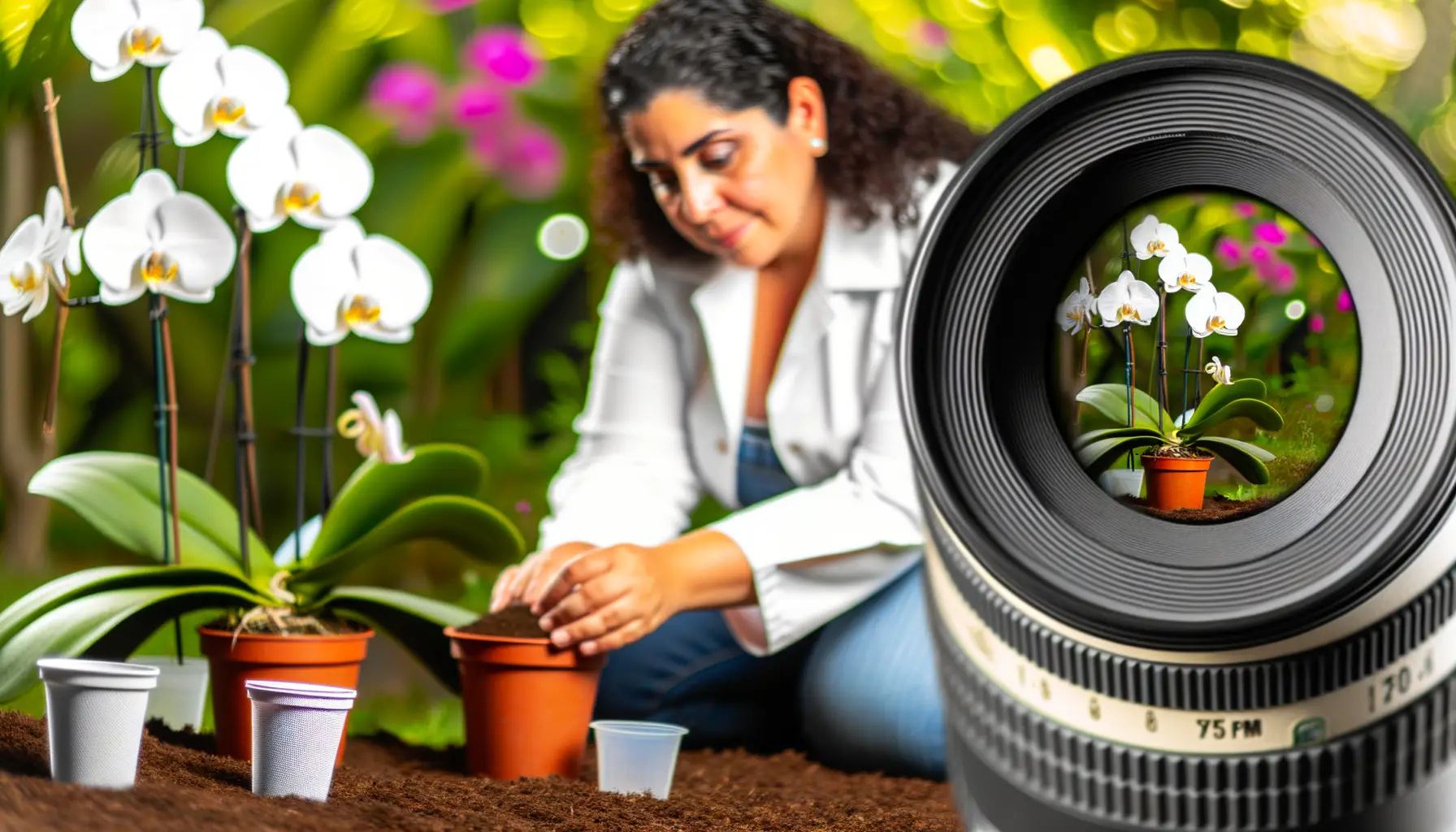 replantio de orquídea passo a passo