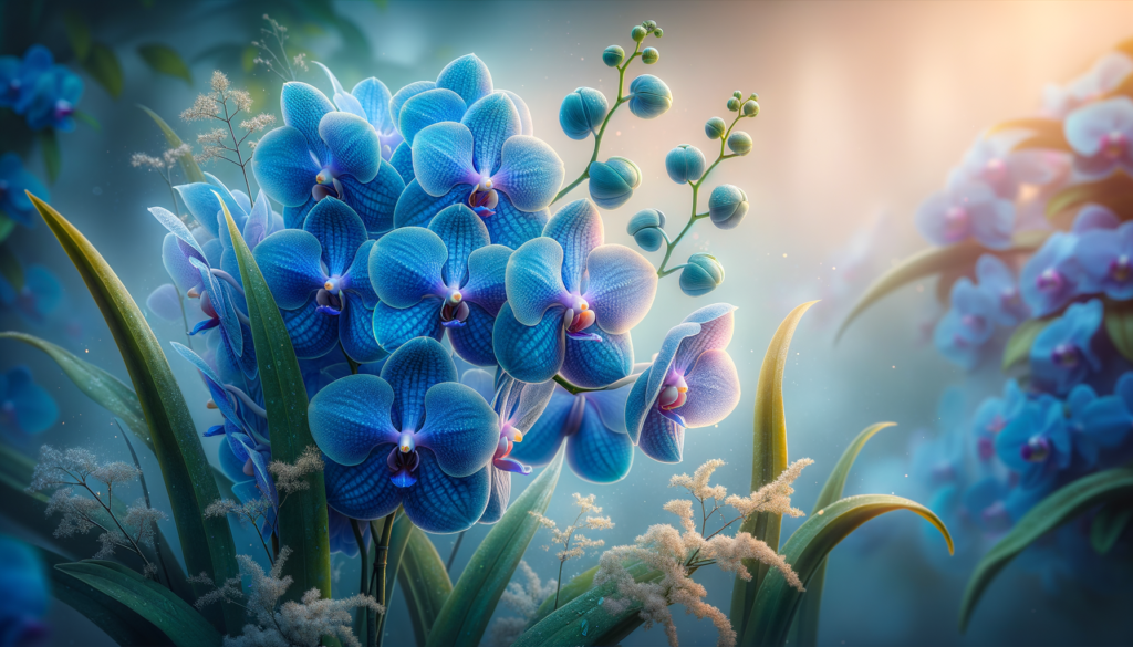 Orquídea Vanda azul
